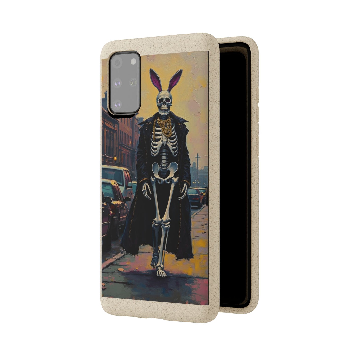 Skeleton Bunny Phone Case - Biodegradable Eco-Friendly Halloween Cover