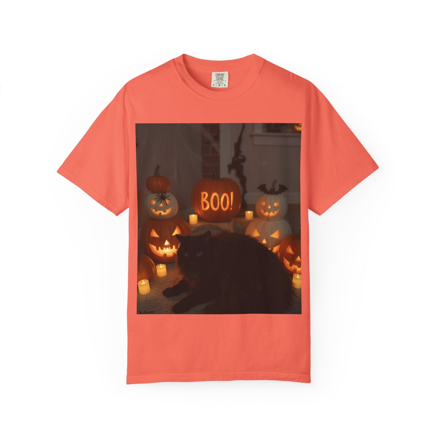 Spooky Cat T-Shirt, Halloween Shirt, Unisex Tee, Boo Graphic Tee, Fall Fashion, Pet Lover Gift