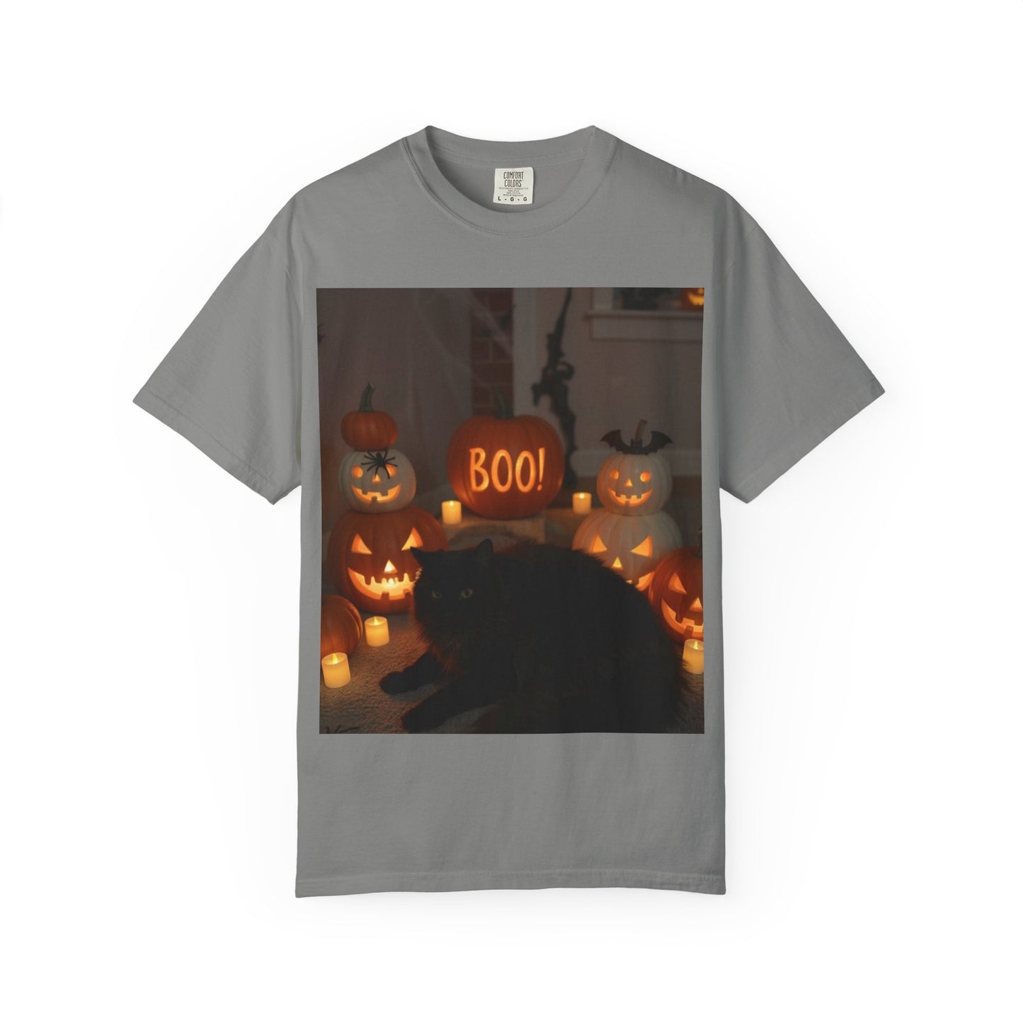 Spooky Cat T-Shirt, Halloween Shirt, Unisex Tee, Boo Graphic Tee, Fall Fashion, Pet Lover Gift