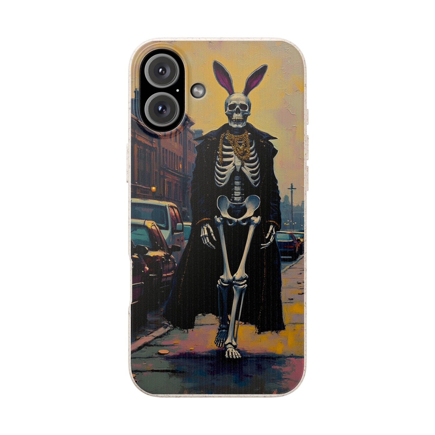Skeleton Bunny Phone Case - Biodegradable Eco-Friendly Halloween Cover