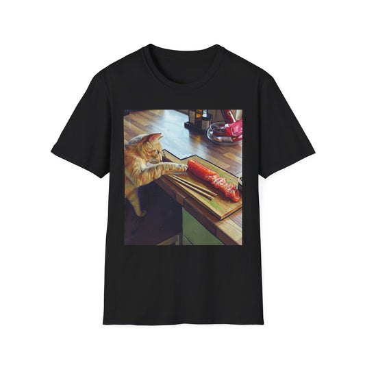 Cat Eating Sushi T-Shirt