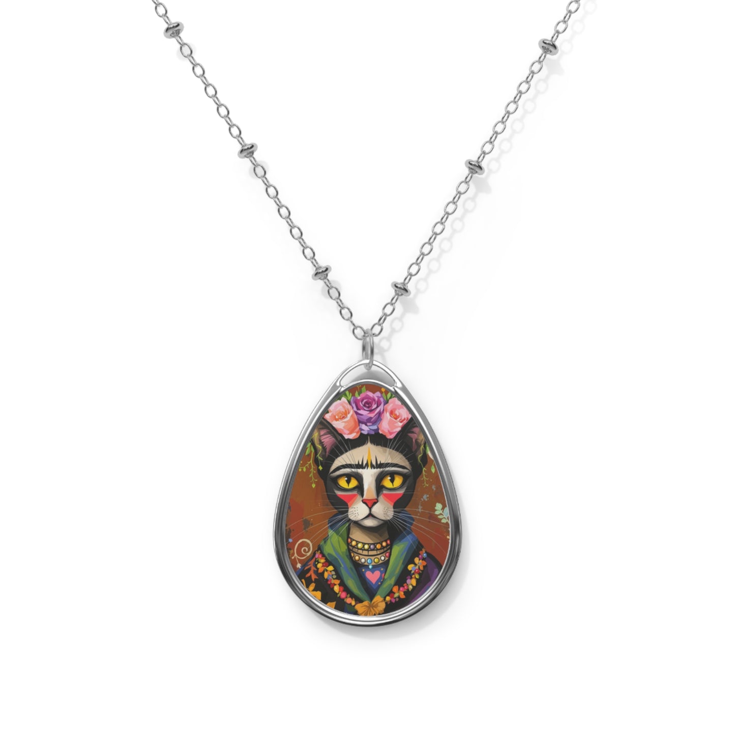 Necklace Frida Kahlo Cat