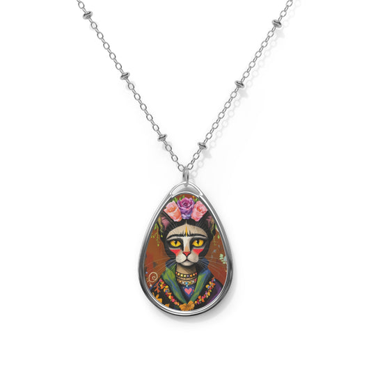 Necklace Frida Kahlo Cat