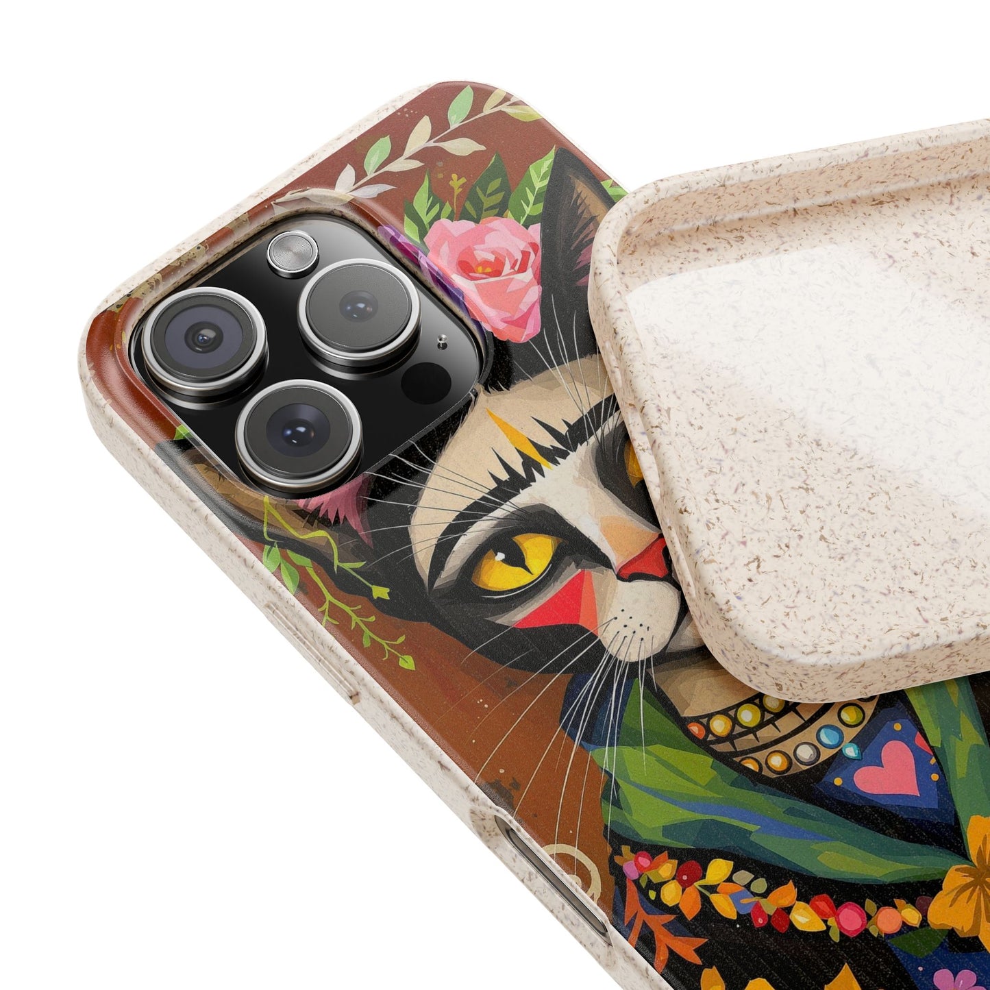Phone Case - Frida Kahlo Cat, Eco Biodegradable