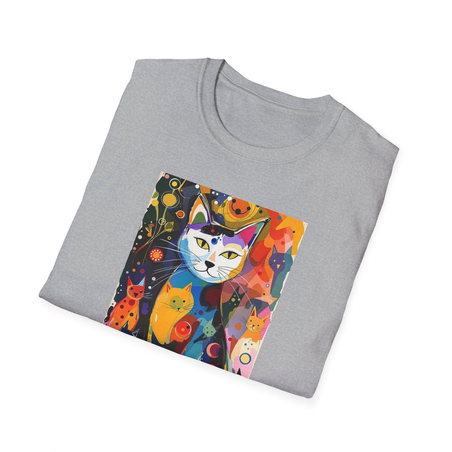Cat Print T-Shirt for Cat-Lovers