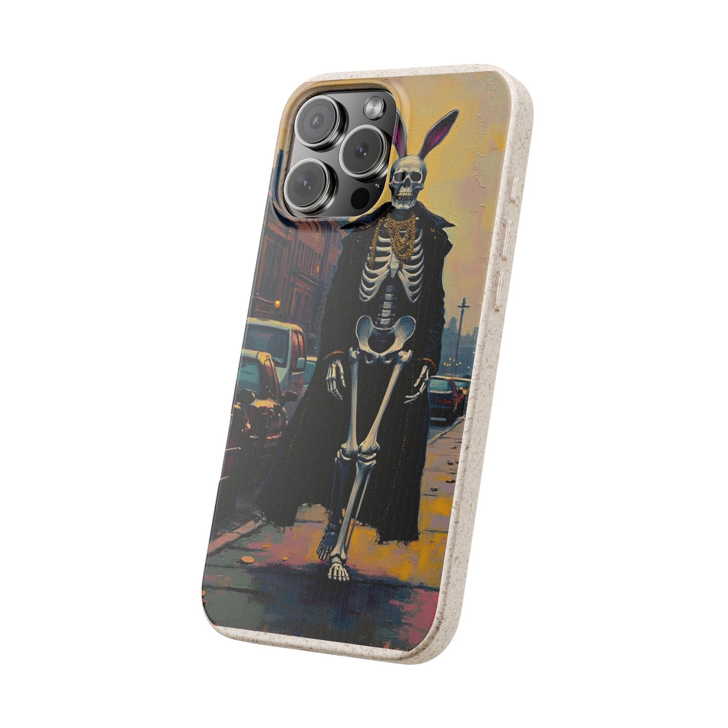 Skeleton Bunny Phone Case - Biodegradable Eco-Friendly Halloween Cover