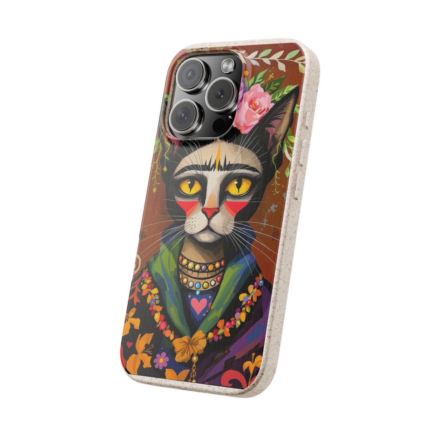 Phone Case - Frida Kahlo Cat, Eco Biodegradable