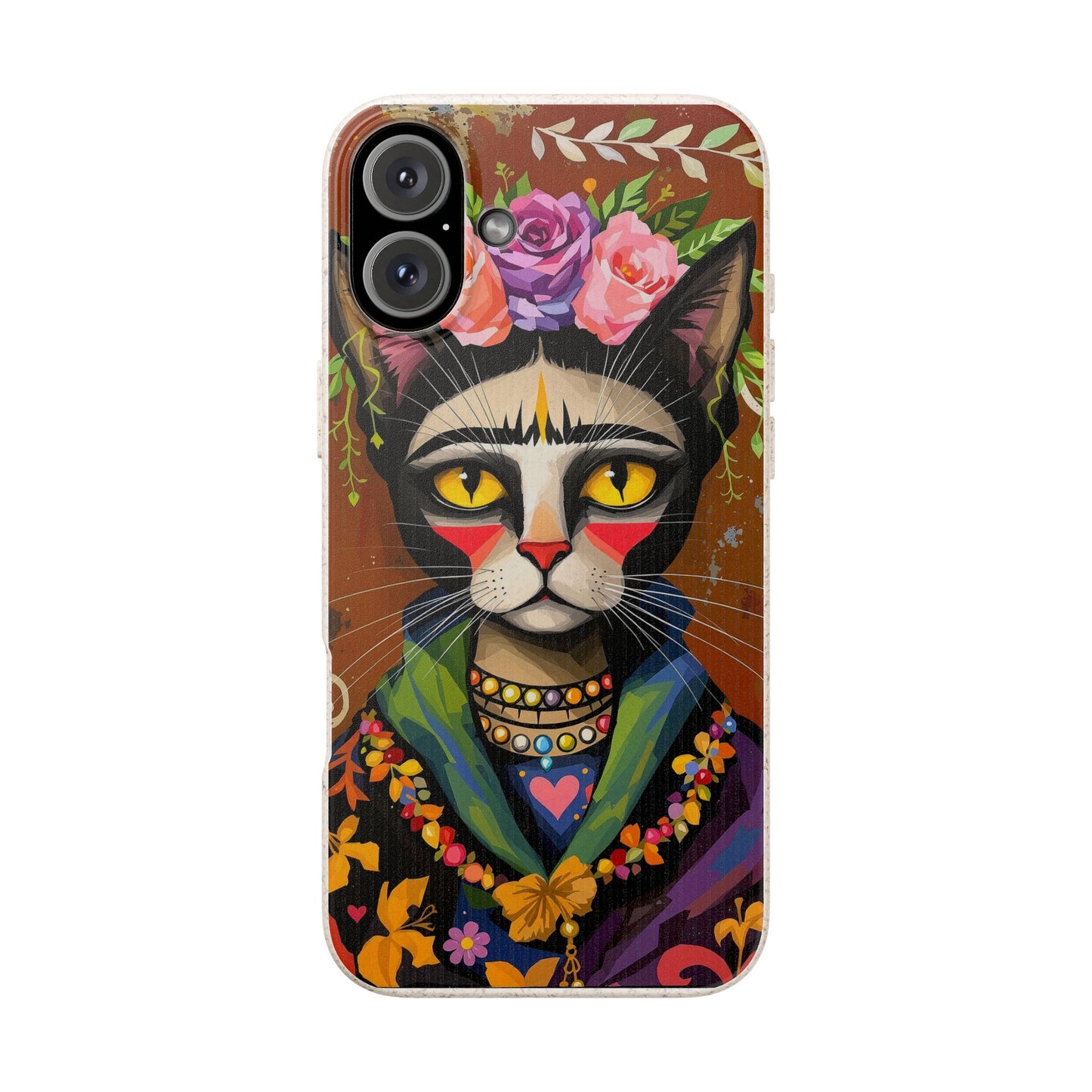 Phone Case - Frida Kahlo Cat, Eco Biodegradable