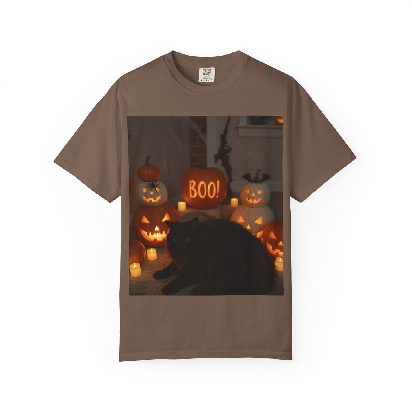 Spooky Cat T-Shirt, Halloween Shirt, Unisex Tee, Boo Graphic Tee, Fall Fashion, Pet Lover Gift