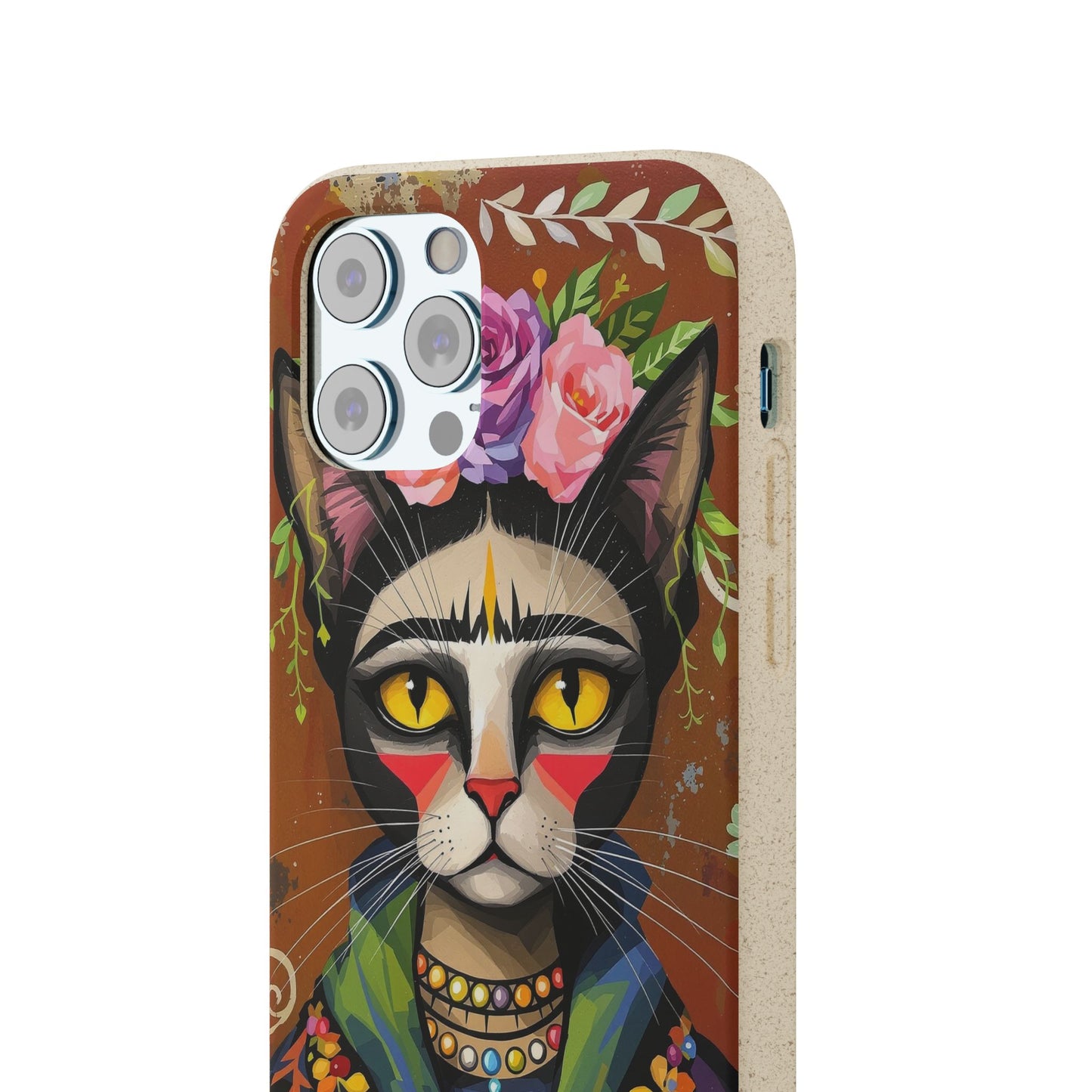 Phone Case - Frida Kahlo Cat, Eco Biodegradable