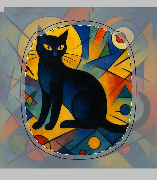 AirPod Max Cases with Cat and Kandinsky Design
