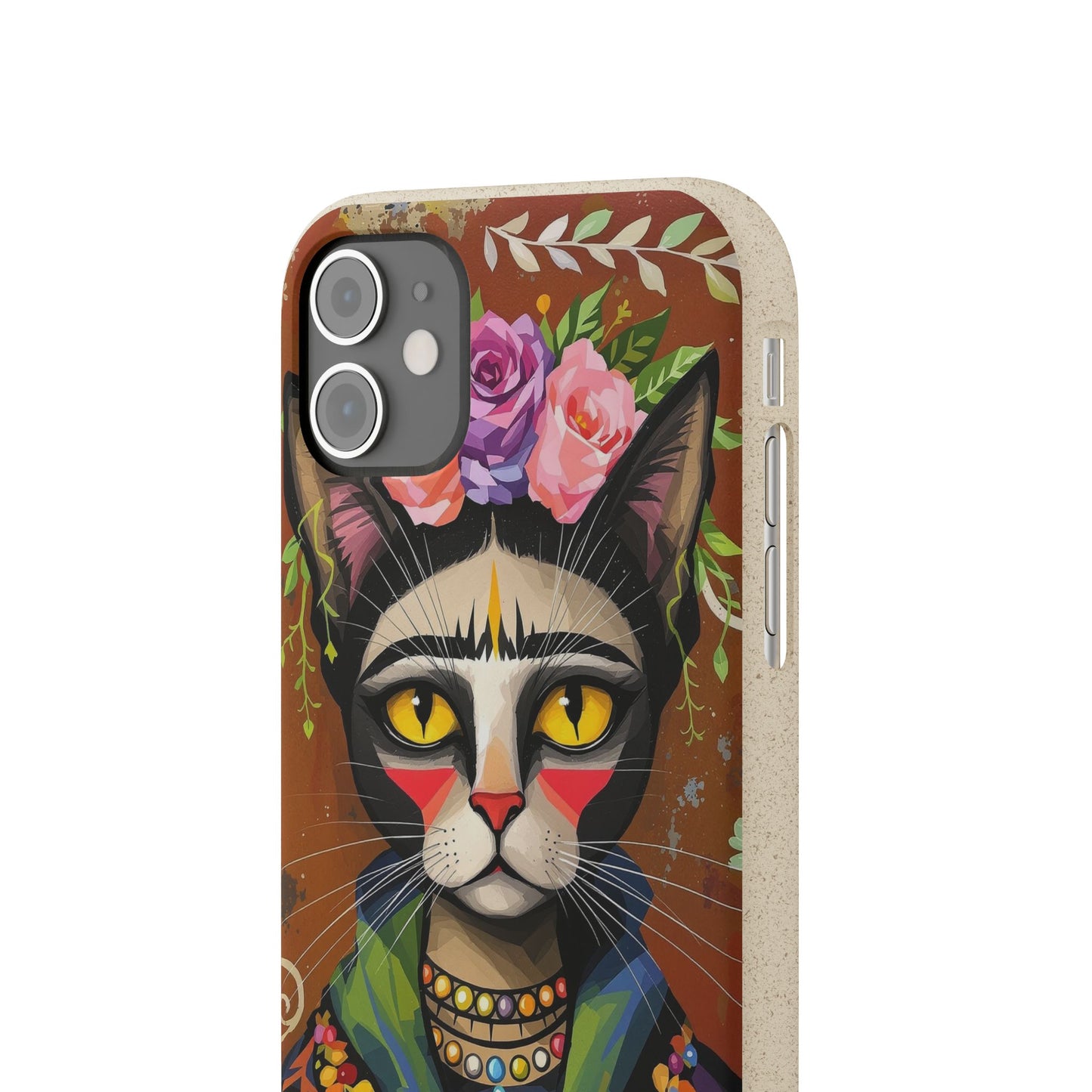 Phone Case - Frida Kahlo Cat, Eco Biodegradable