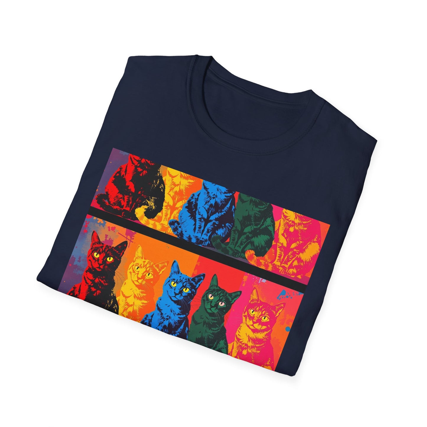 Cat Lover T-Shirt with Andy Warhol Design