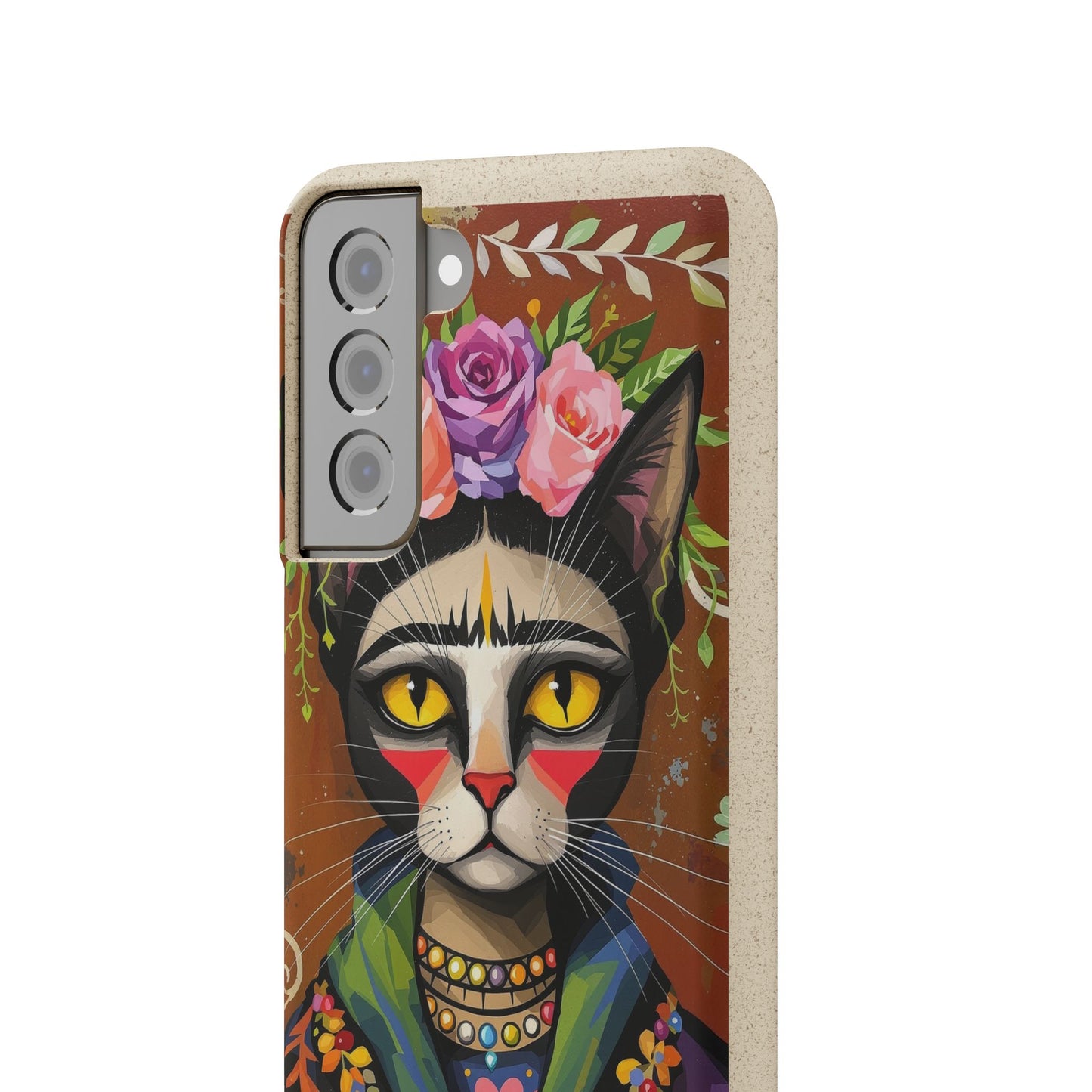 Phone Case - Frida Kahlo Cat, Eco Biodegradable