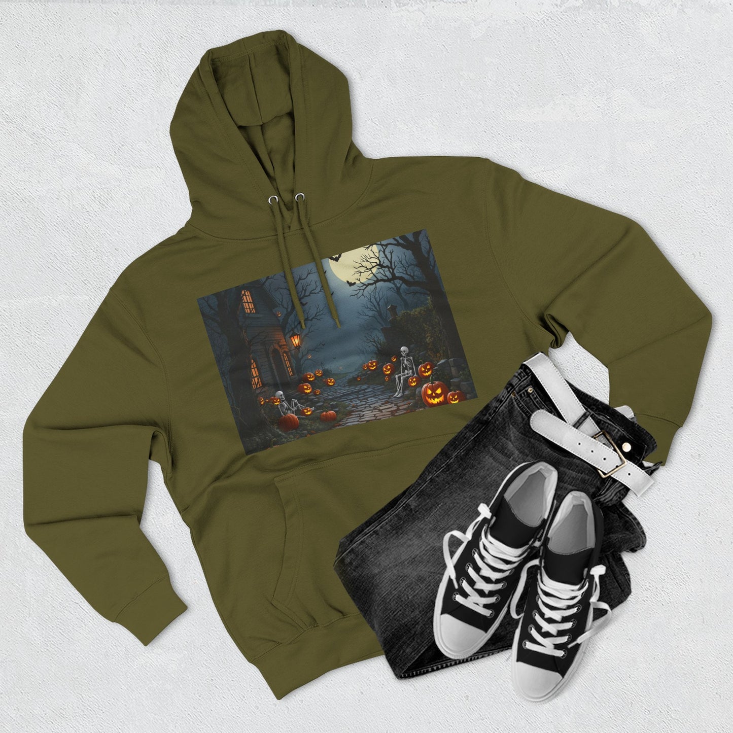 Three-Panel Hoodie - Trend Halloween Design