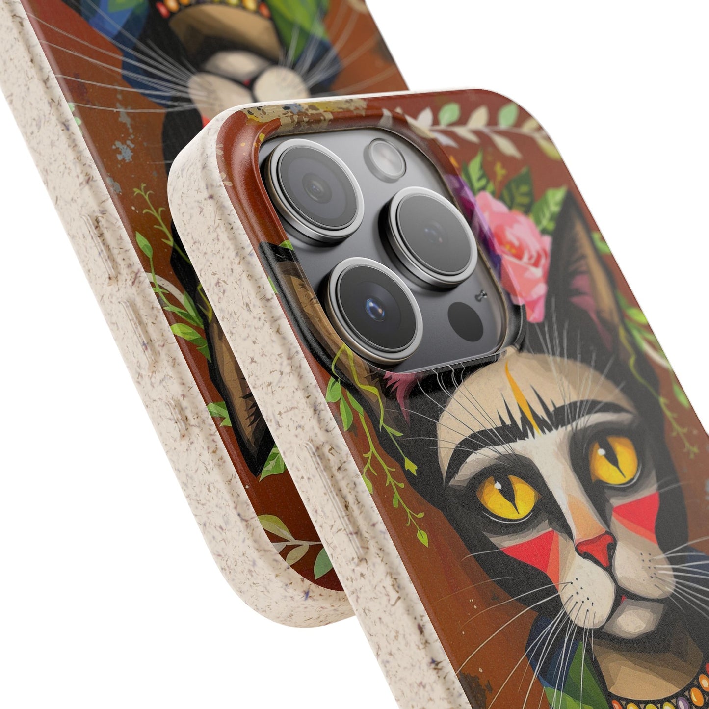Phone Case - Frida Kahlo Cat, Eco Biodegradable