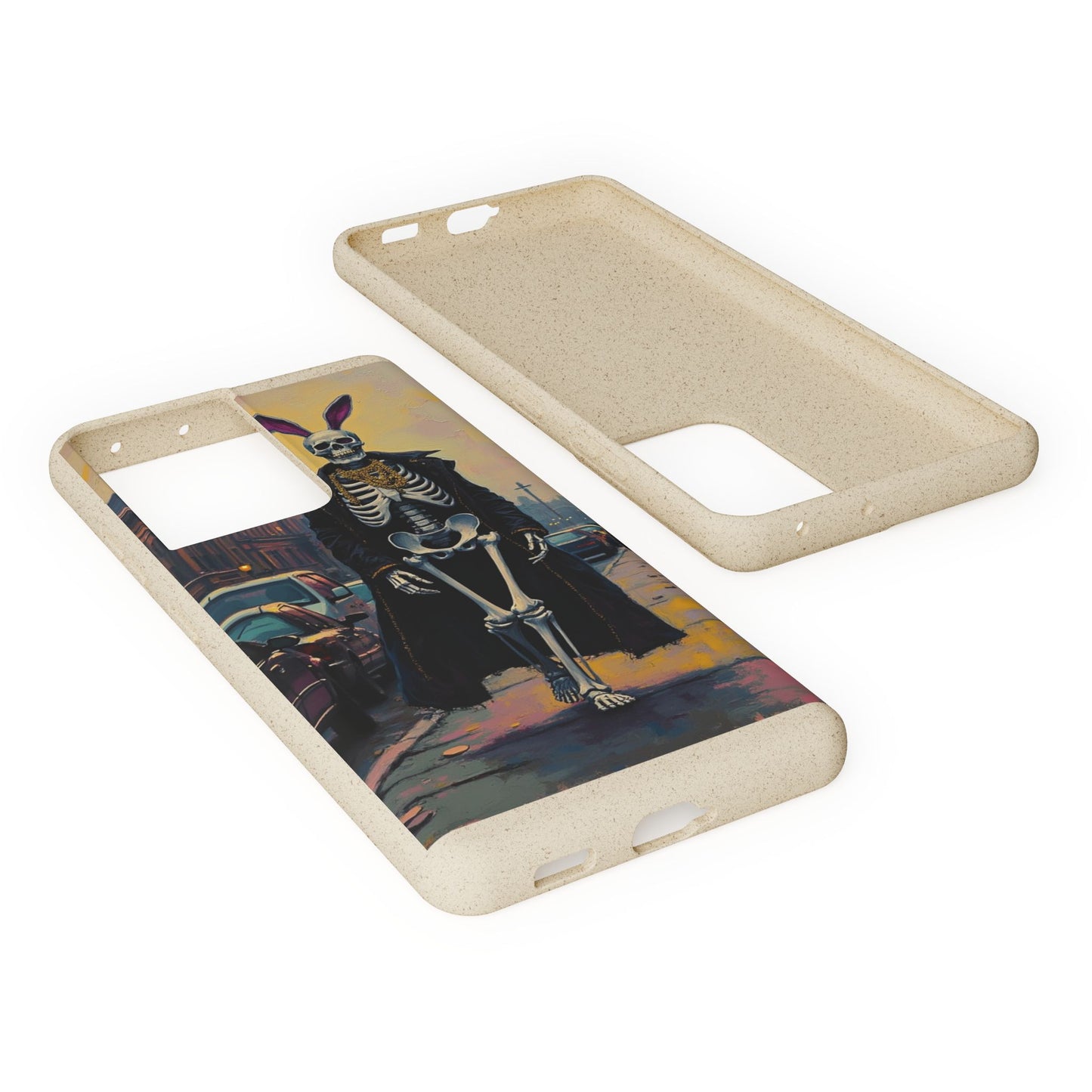 Skeleton Bunny Phone Case - Biodegradable Eco-Friendly Halloween Cover