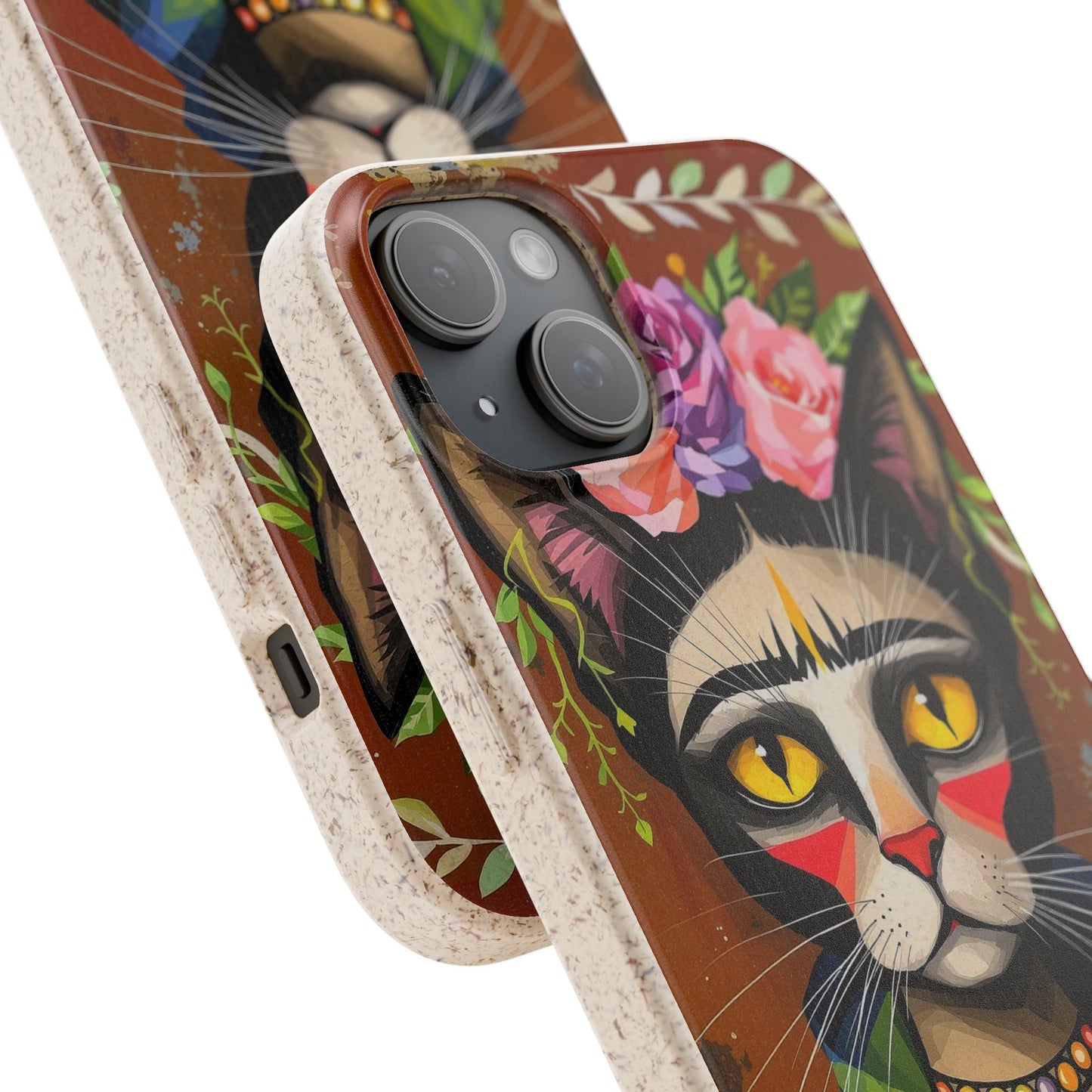Phone Case - Frida Kahlo Cat, Eco Biodegradable