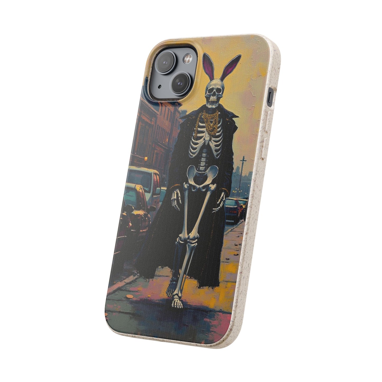 Skeleton Bunny Phone Case - Biodegradable Eco-Friendly Halloween Cover