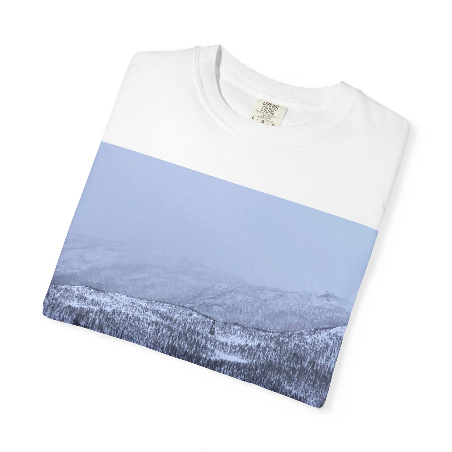 Winter Landscape Unisex T-Shirt, Cozy Tee, Gift for Nature Lovers, Outdoor Adventure Shirt, Casual Apparel