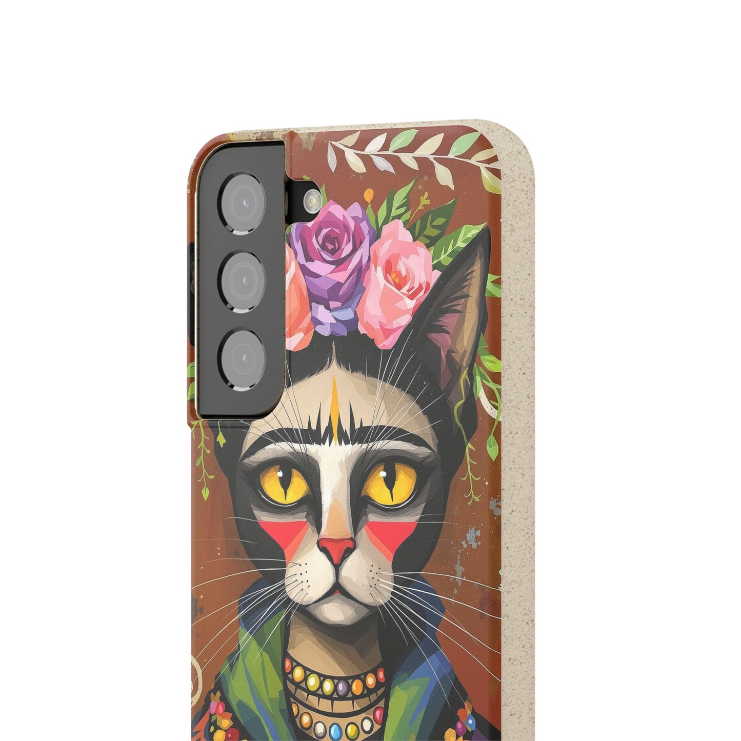 Phone Case - Frida Kahlo Cat, Eco Biodegradable