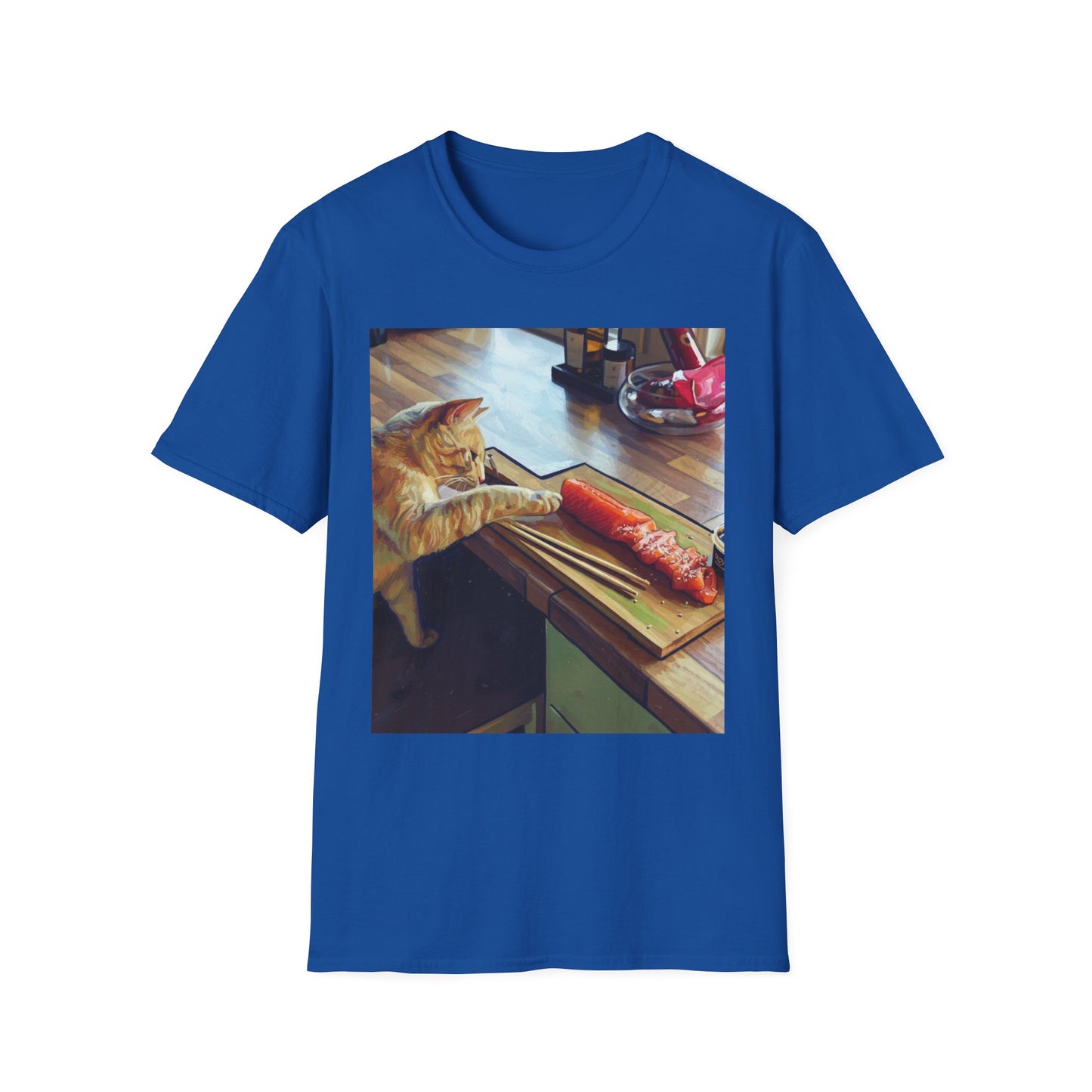 Cat Eating Sushi T-Shirt