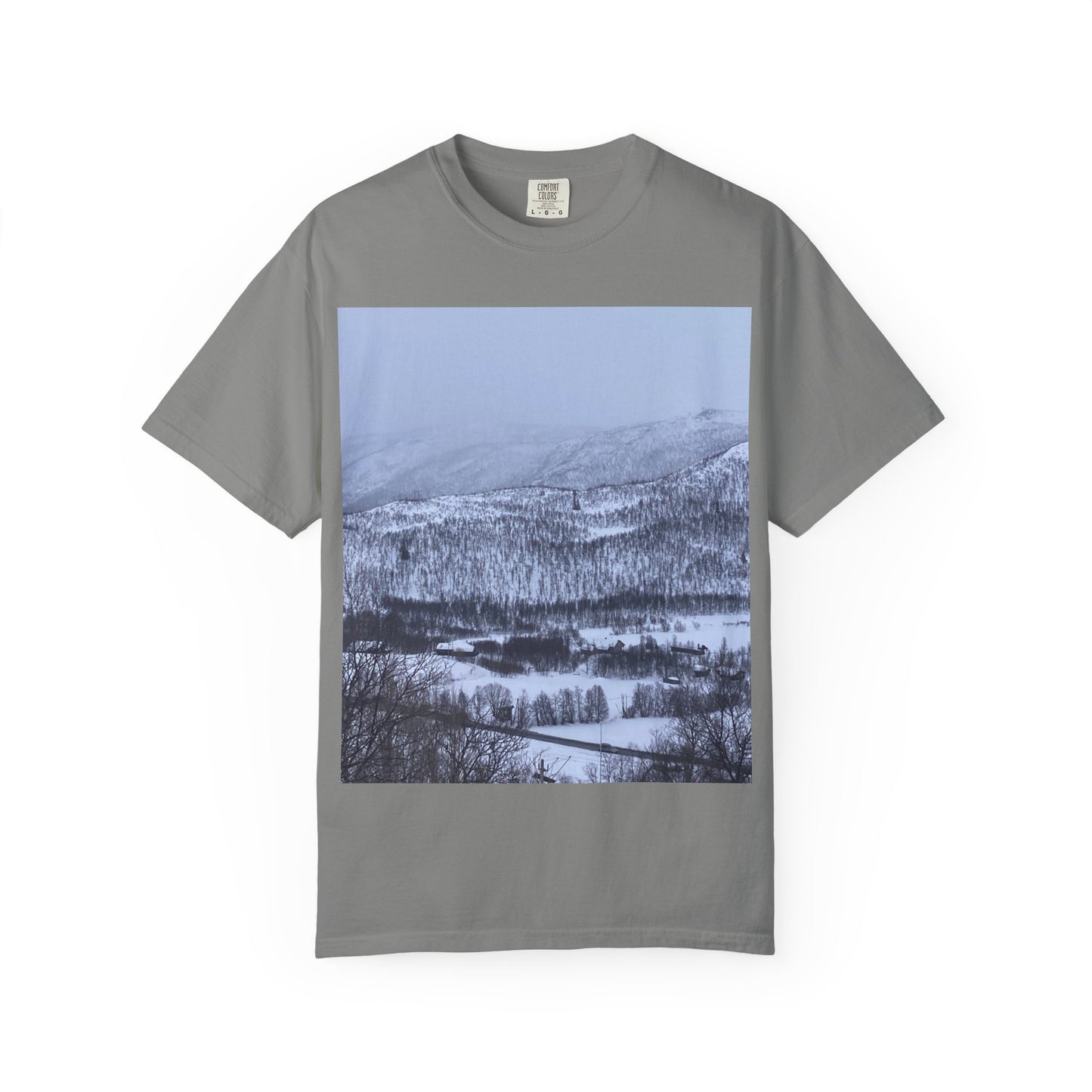 Winter Landscape Unisex T-Shirt, Cozy Tee, Gift for Nature Lovers, Outdoor Adventure Shirt, Casual Apparel