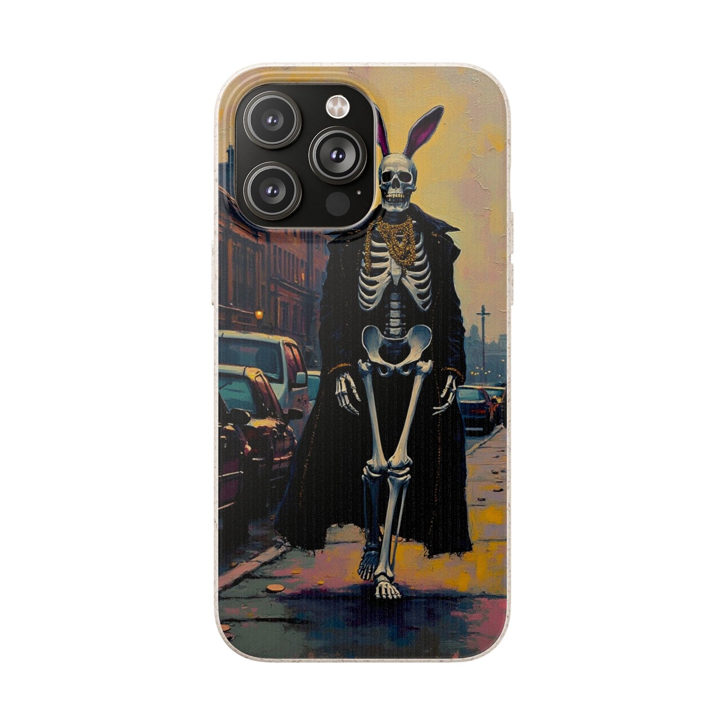 Skeleton Bunny Phone Case - Biodegradable Eco-Friendly Halloween Cover