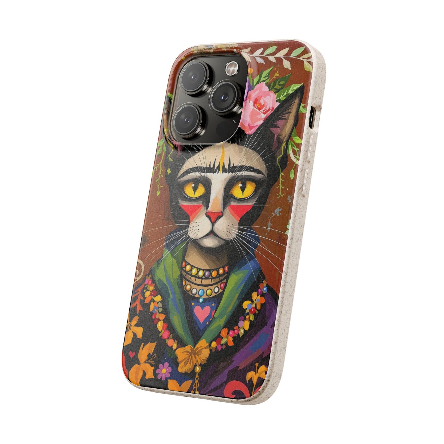Phone Case - Frida Kahlo Cat, Eco Biodegradable