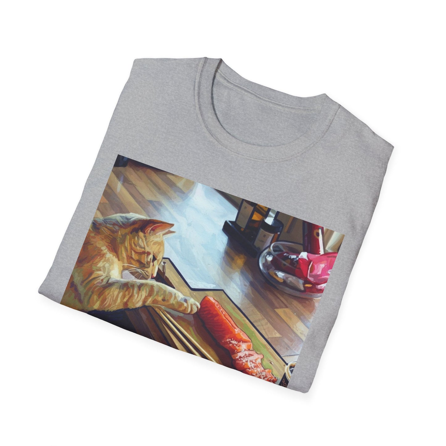 Cat Eating Sushi T-Shirt