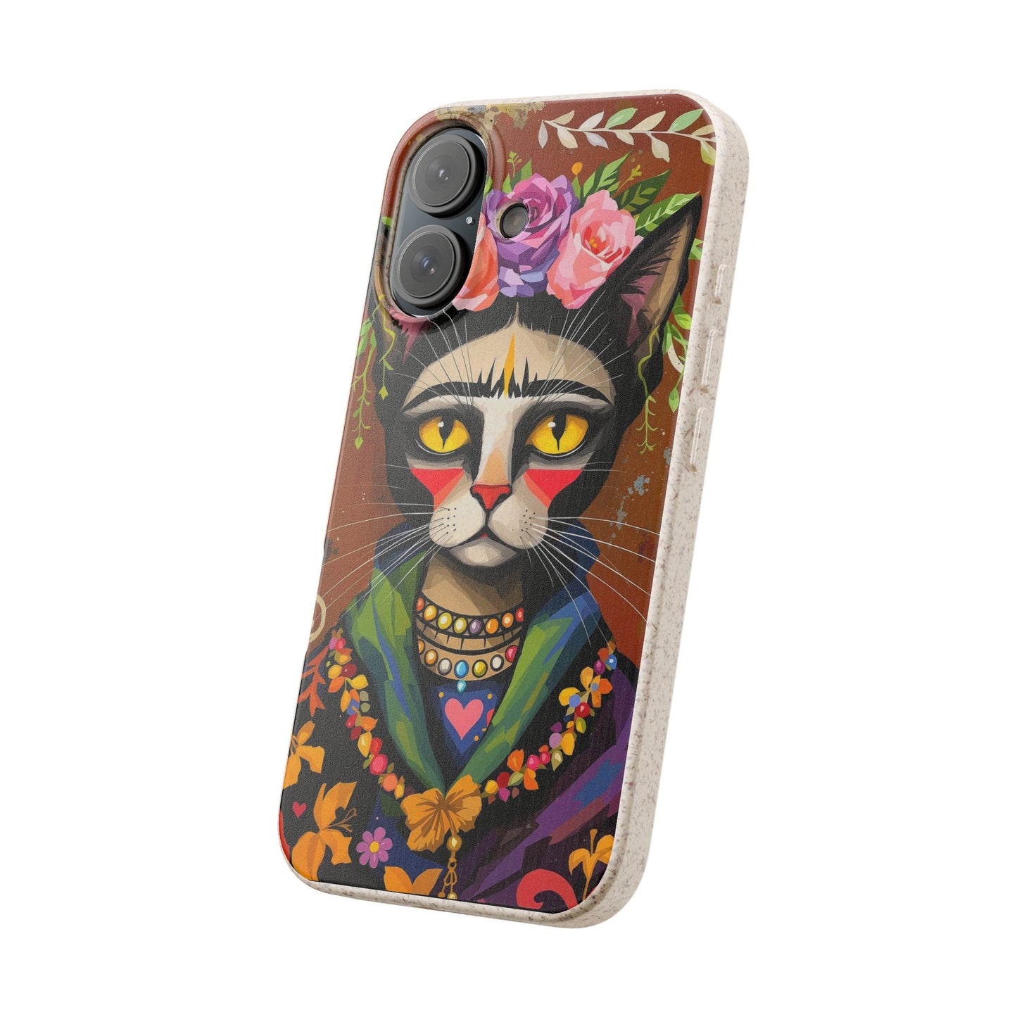 Phone Case - Frida Kahlo Cat, Eco Biodegradable