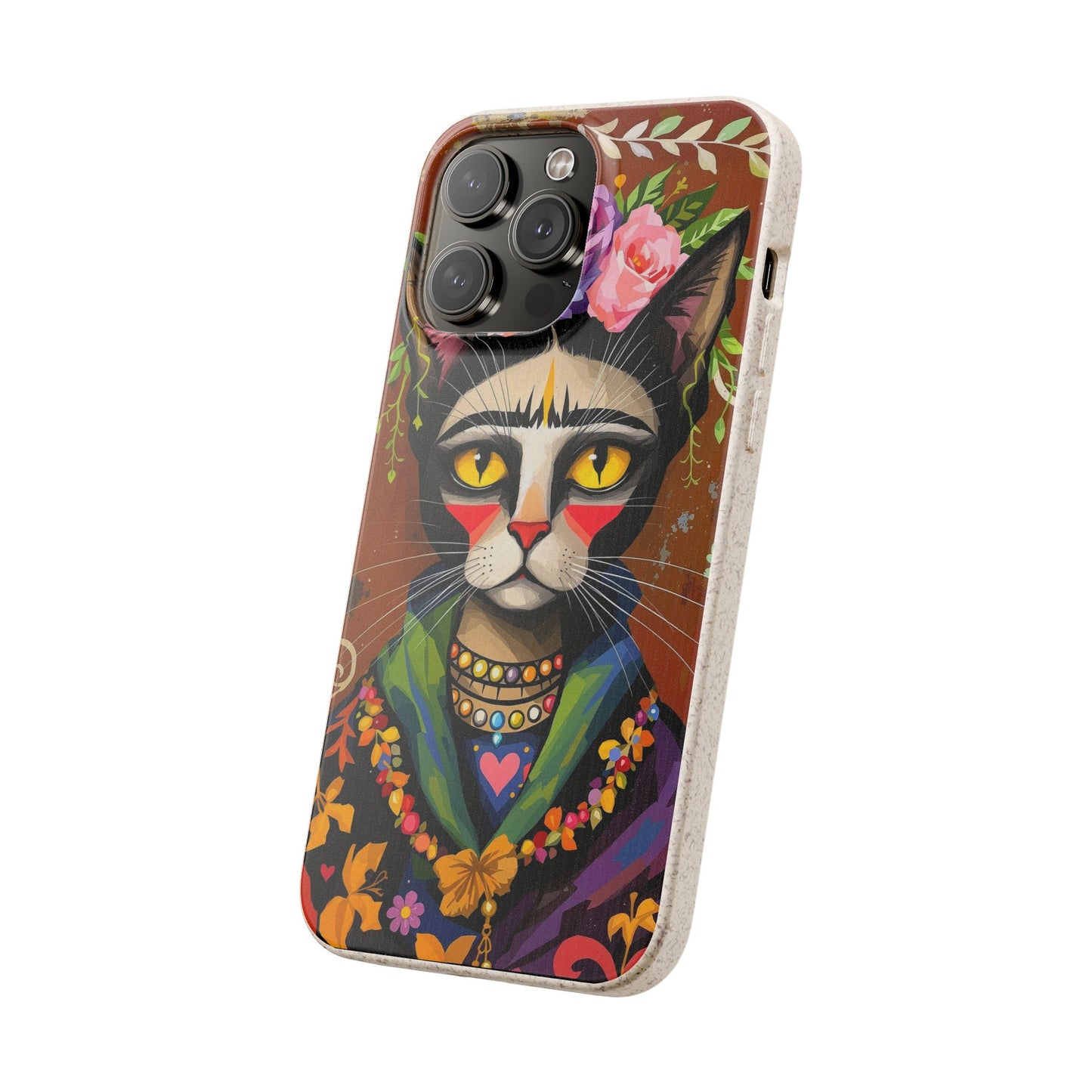 Phone Case - Frida Kahlo Cat, Eco Biodegradable