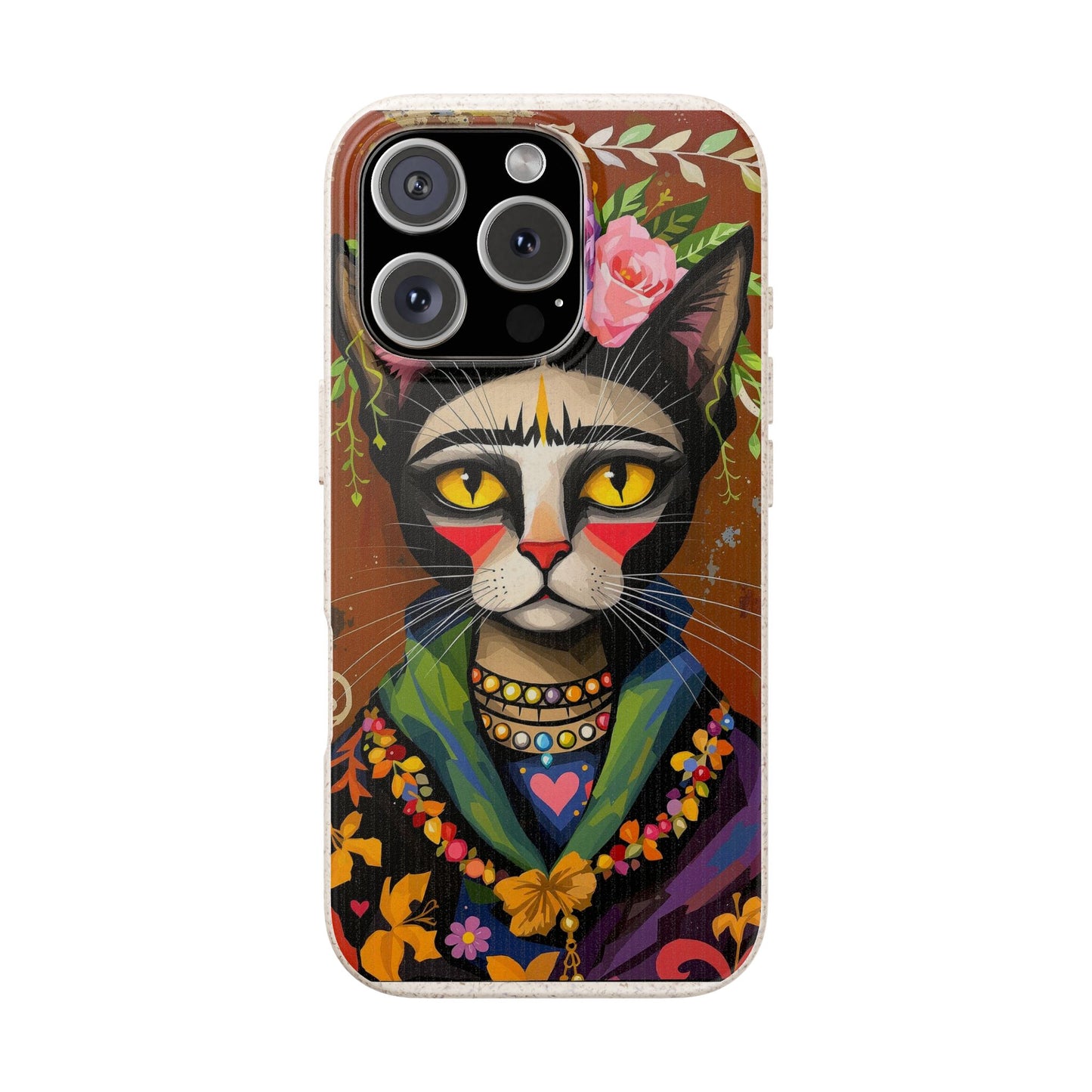Phone Case - Frida Kahlo Cat, Eco Biodegradable