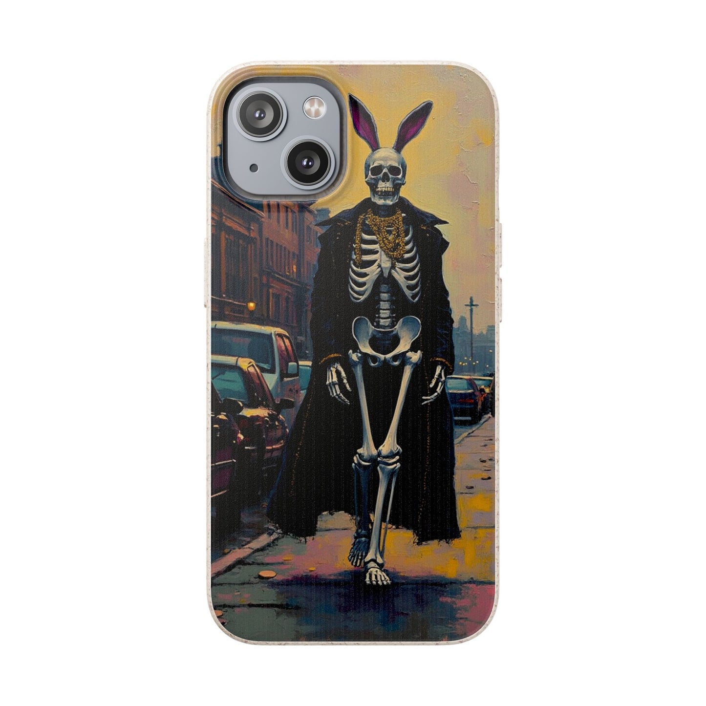 Skeleton Bunny Phone Case - Biodegradable Eco-Friendly Halloween Cover