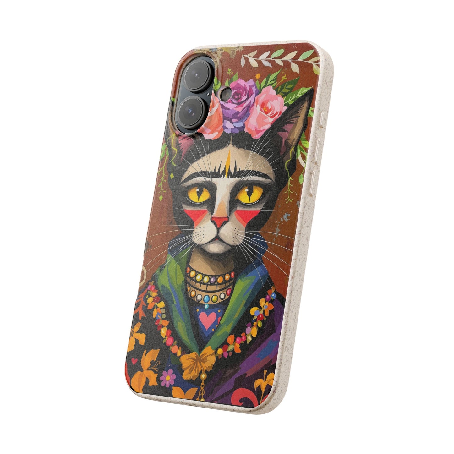 Phone Case - Frida Kahlo Cat, Eco Biodegradable
