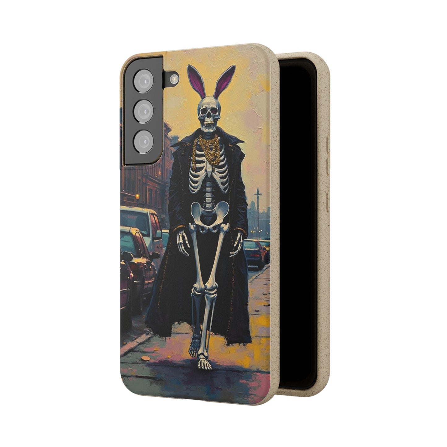 Skeleton Bunny Phone Case - Biodegradable Eco-Friendly Halloween Cover