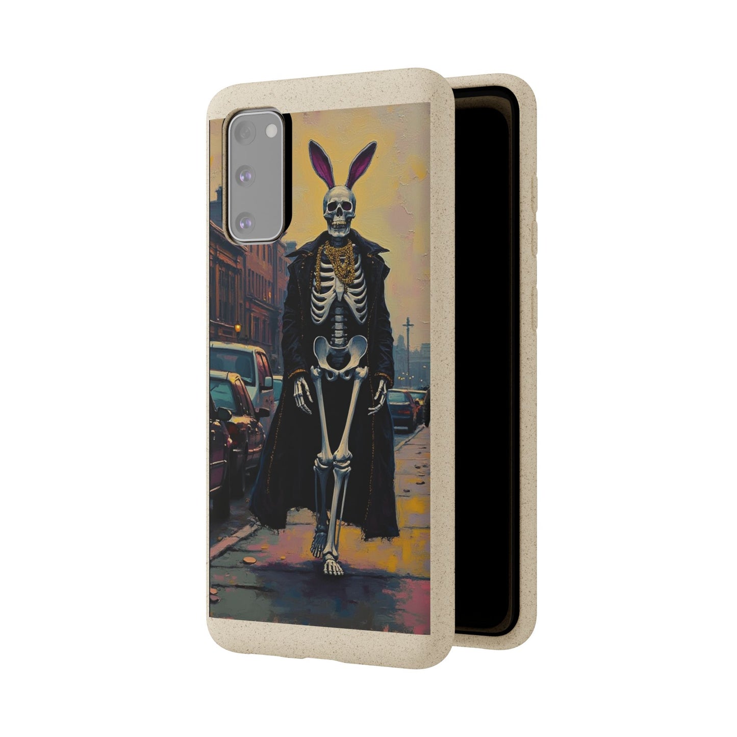 Skeleton Bunny Phone Case - Biodegradable Eco-Friendly Halloween Cover