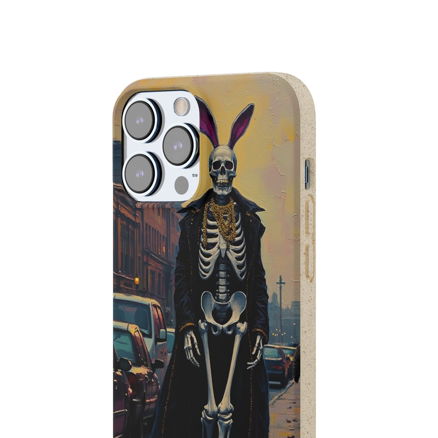 Skeleton Bunny Phone Case - Biodegradable Eco-Friendly Halloween Cover