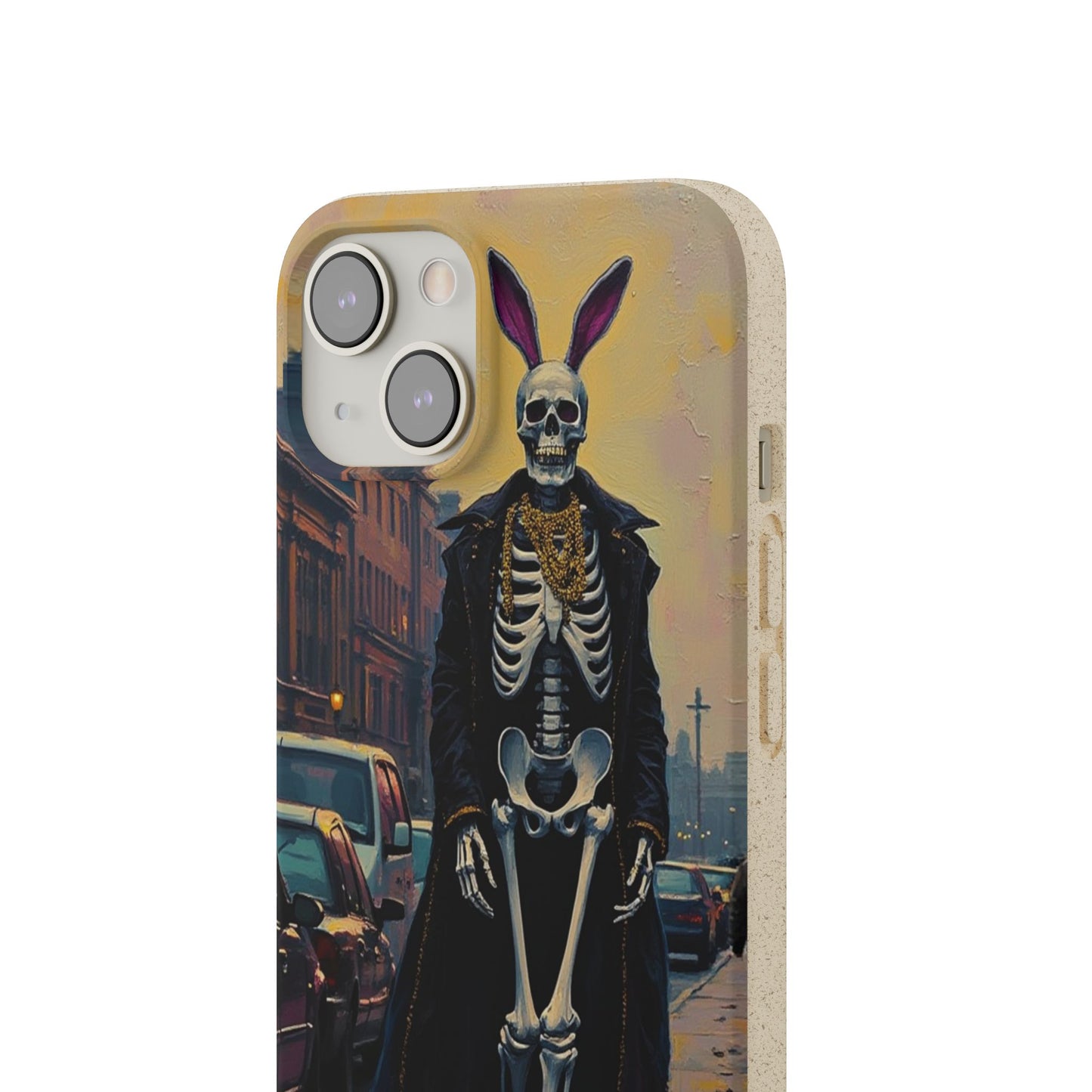 Skeleton Bunny Phone Case - Biodegradable Eco-Friendly Halloween Cover