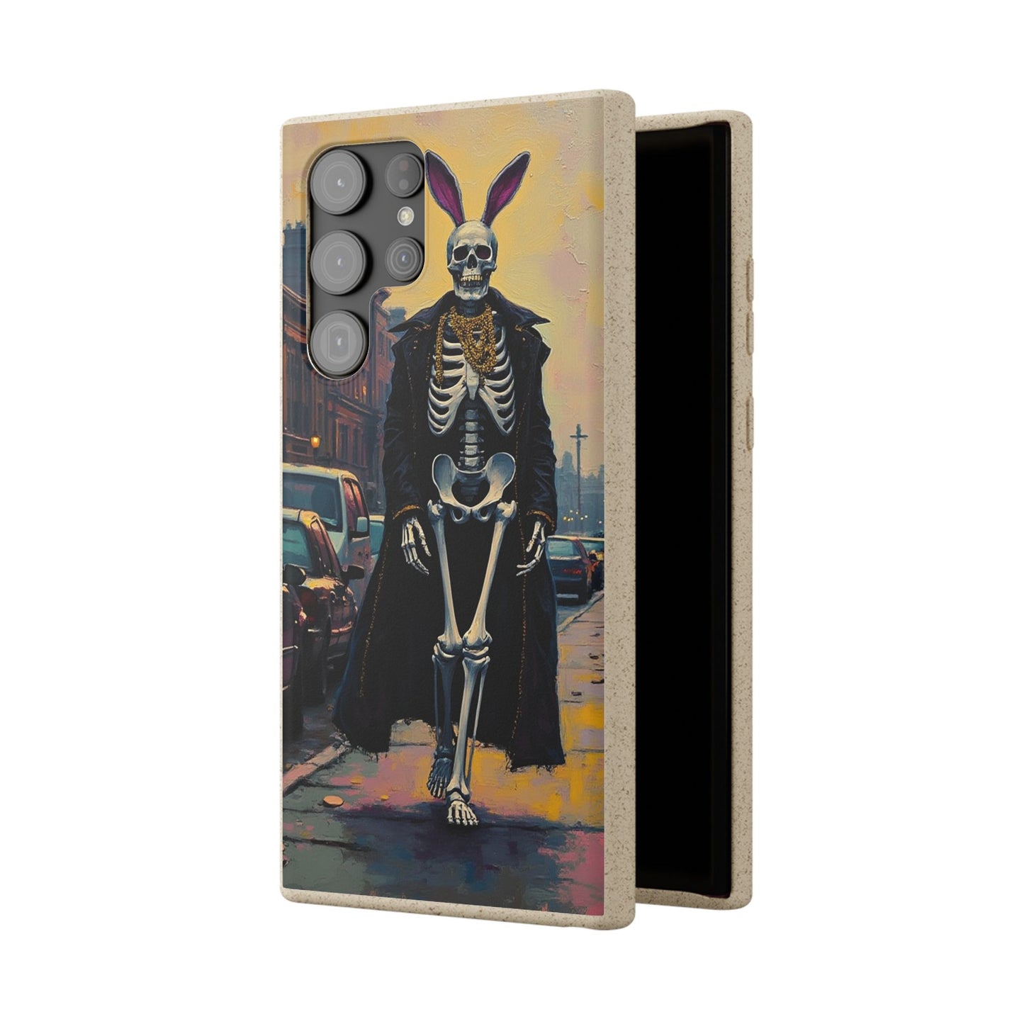 Skeleton Bunny Phone Case - Biodegradable Eco-Friendly Halloween Cover