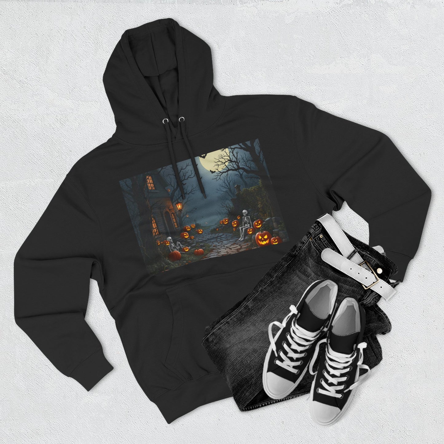 Three-Panel Hoodie - Trend Halloween Design
