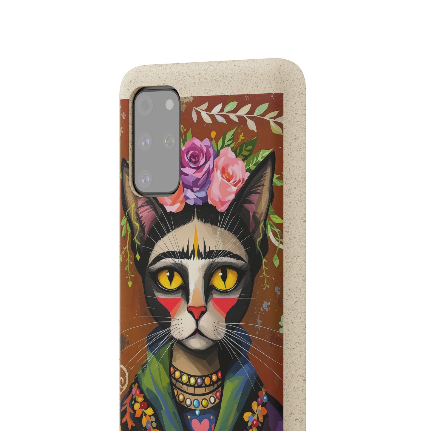 Phone Case - Frida Kahlo Cat, Eco Biodegradable
