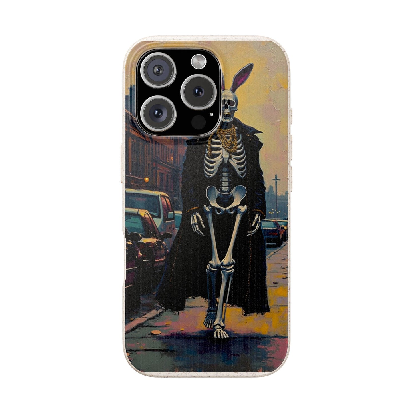 Skeleton Bunny Phone Case - Biodegradable Eco-Friendly Halloween Cover