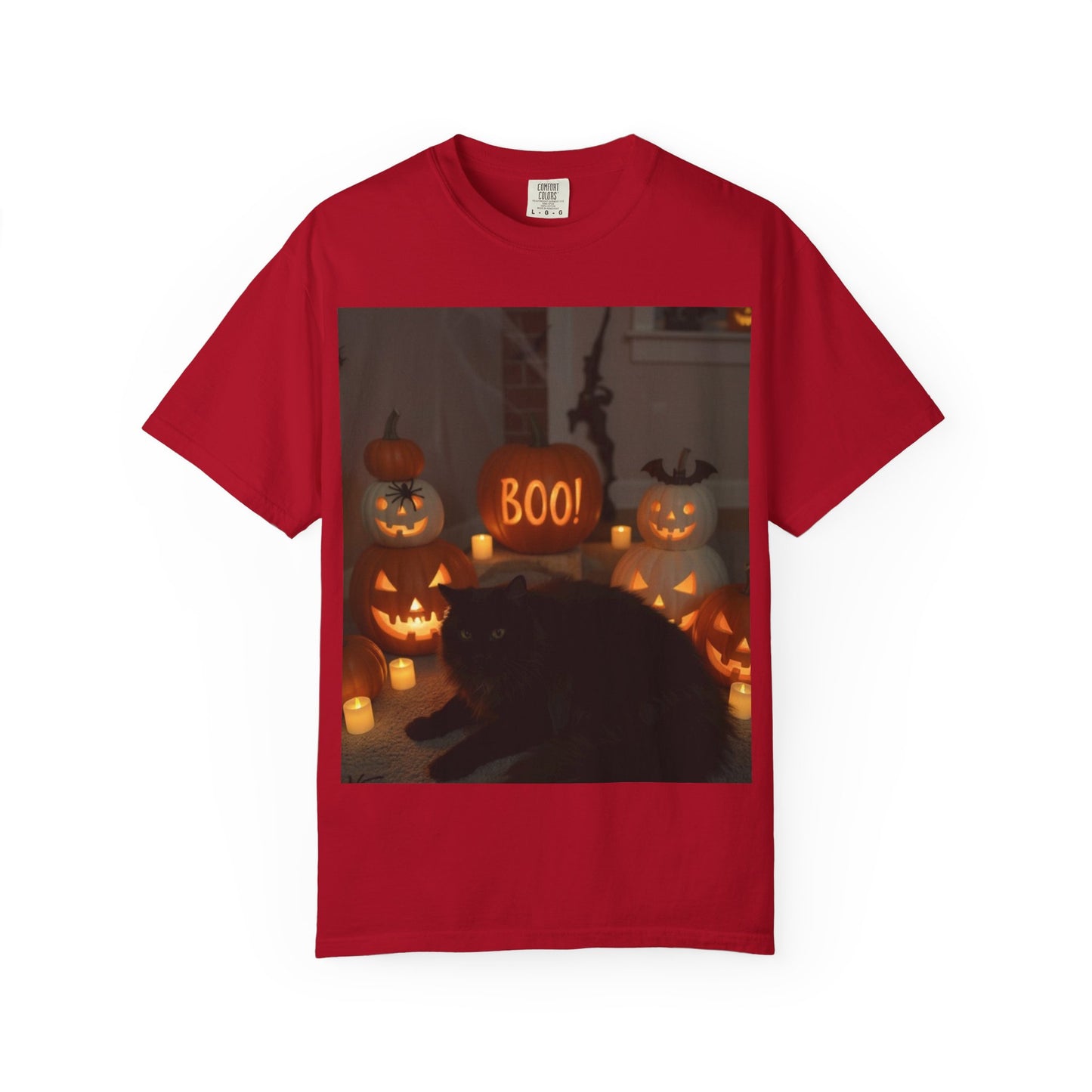 Spooky Cat T-Shirt, Halloween Shirt, Unisex Tee, Boo Graphic Tee, Fall Fashion, Pet Lover Gift