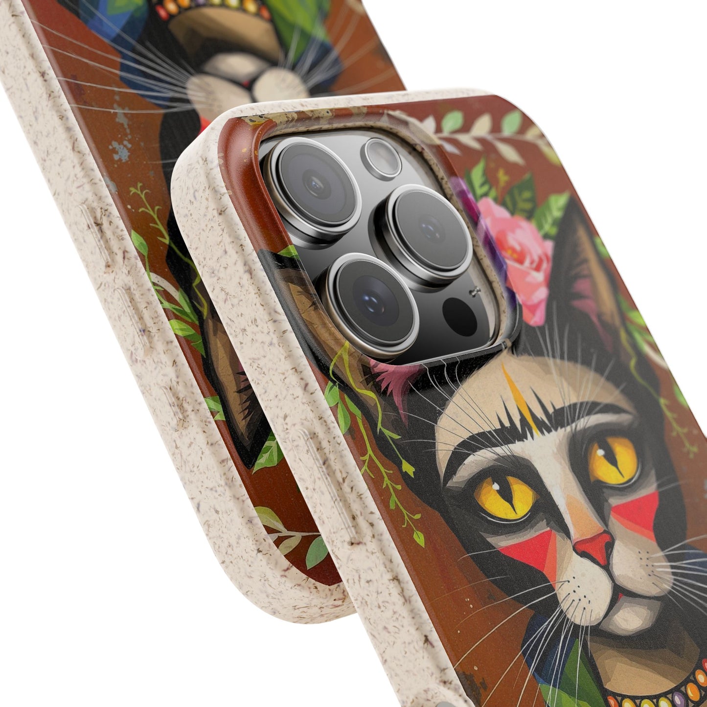 Phone Case - Frida Kahlo Cat, Eco Biodegradable