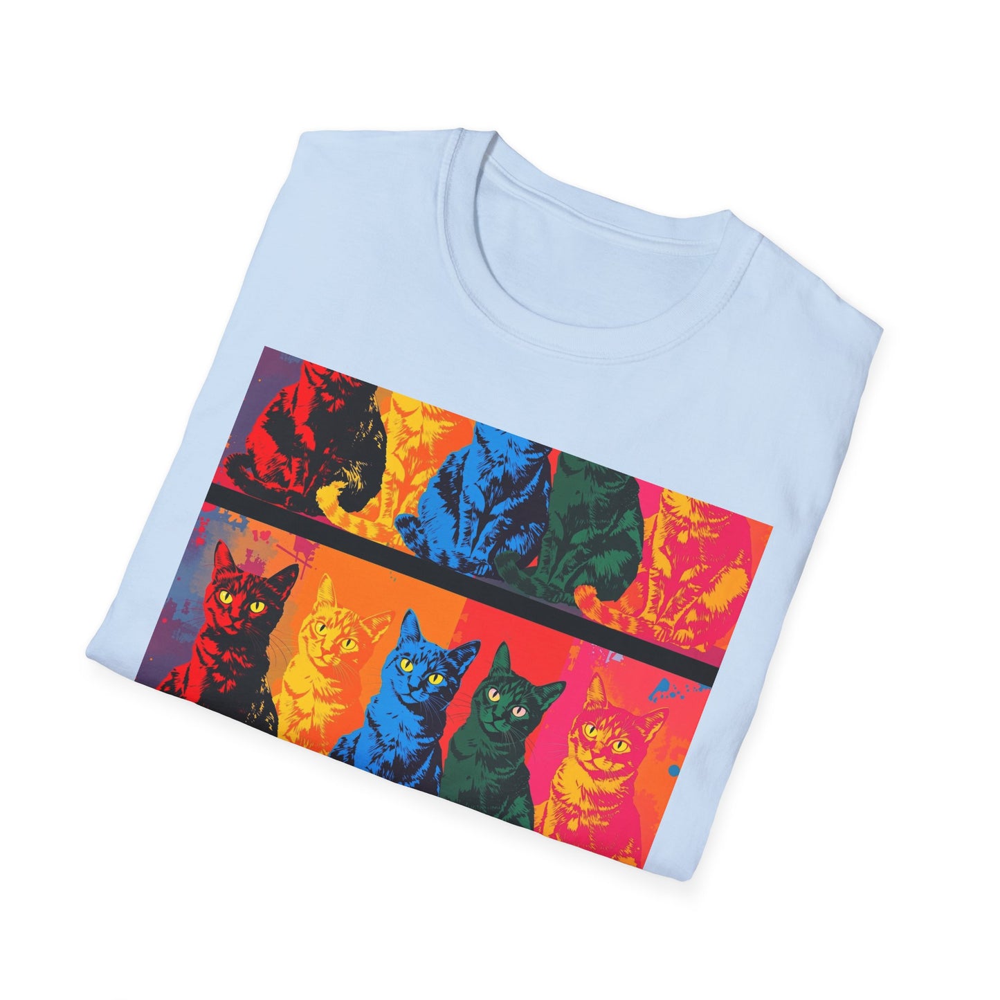 Cat Lover T-Shirt with Andy Warhol Design
